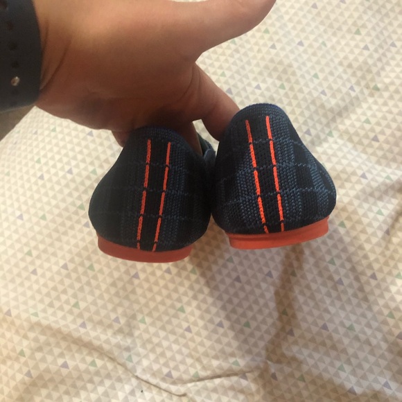 Retired! Rothy’s indigo gingham flats size 12 - Picture 3 of 3